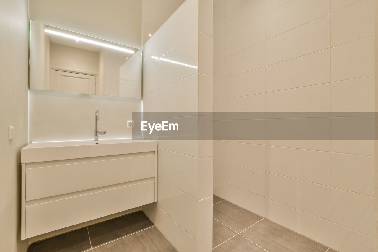 interior of bathroom at home