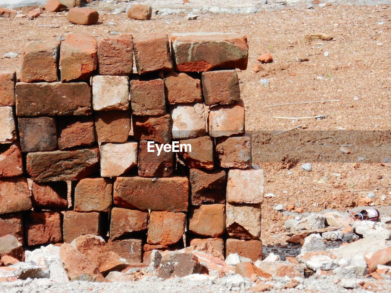 Stack of brick wall