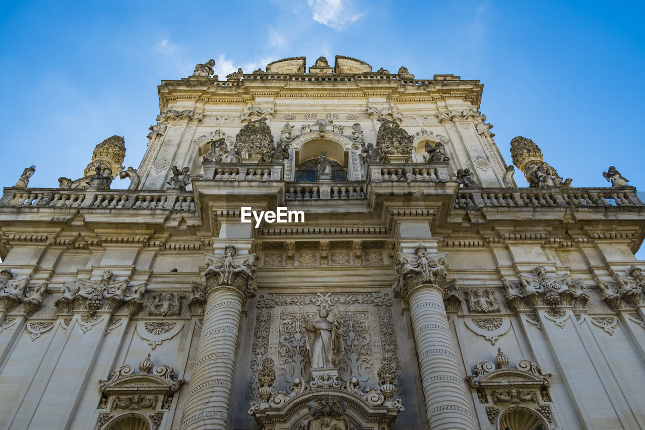 Basilica of st john the baptist at lecce against blue sky