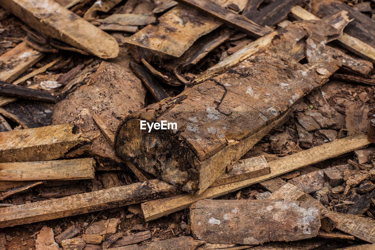 Full frame shot of firewood