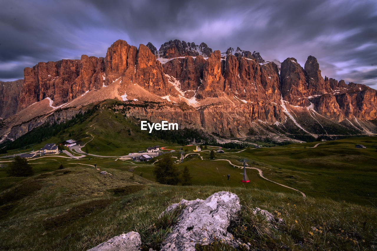 Sunset in the dolomites