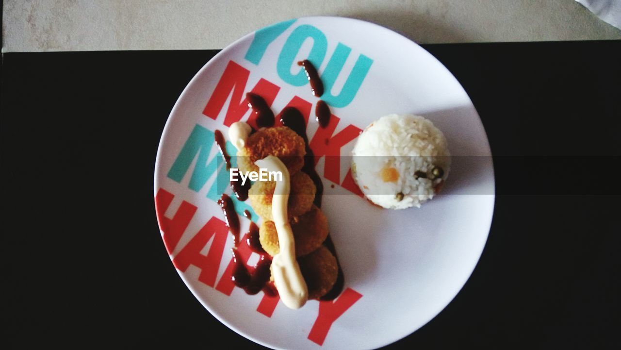 MEAL SERVED ON TABLE