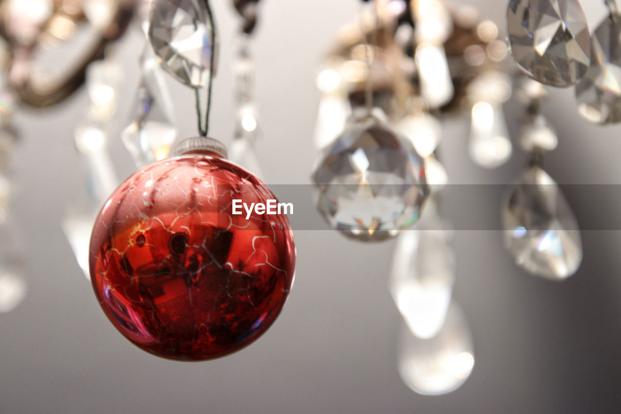 Close-up of christmas decorations