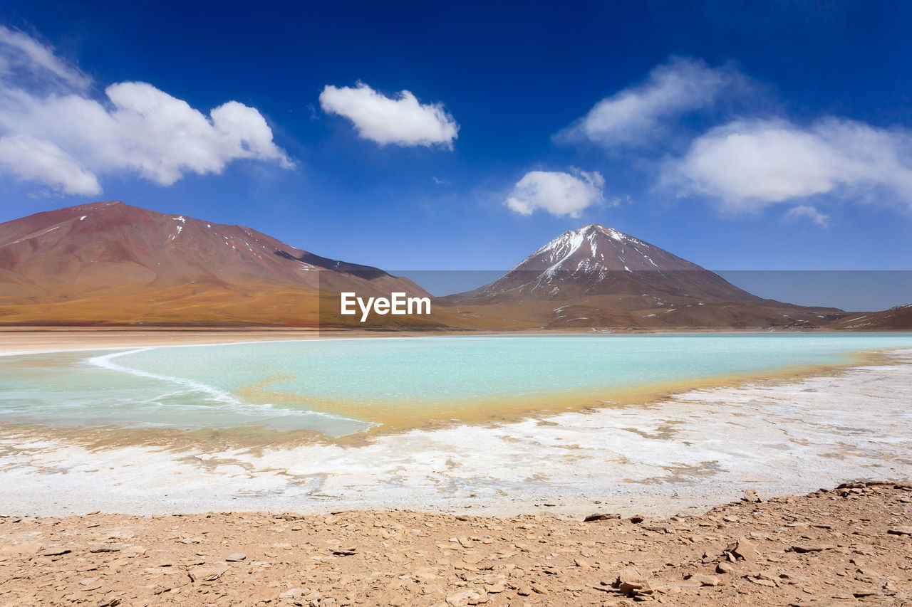 SCENIC VIEW OF MOUNTAINS AGAINST BLUE SKY