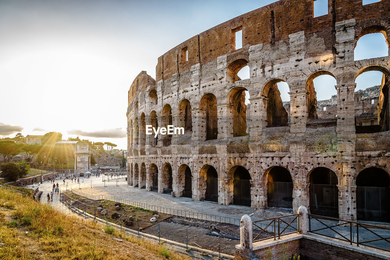 Coliseum against sky