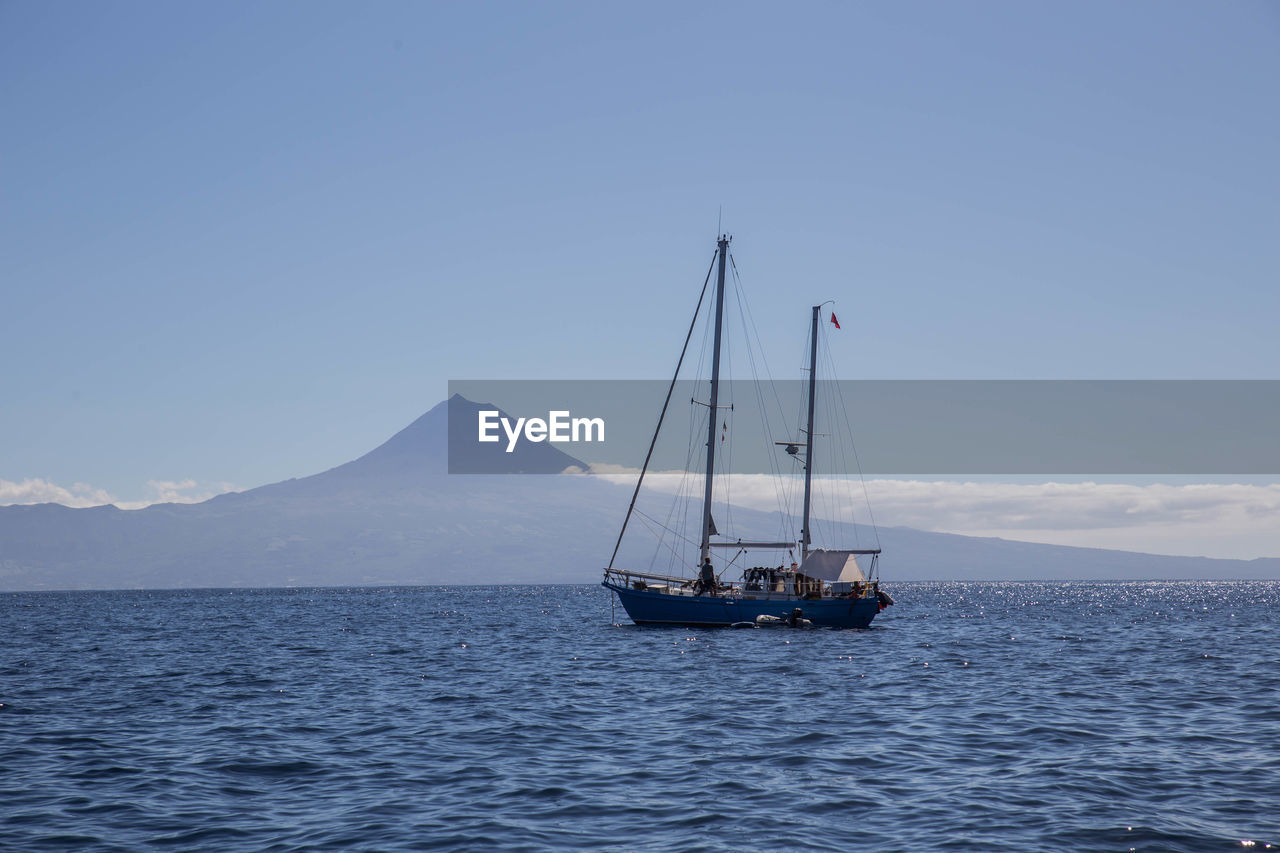 SAILBOATS ON SEA AGAINST SKY