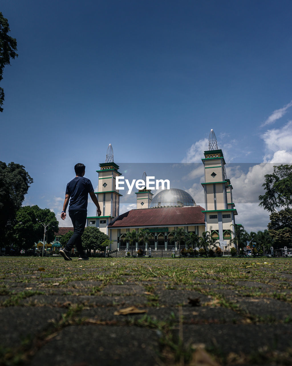 Stepped into the mosque