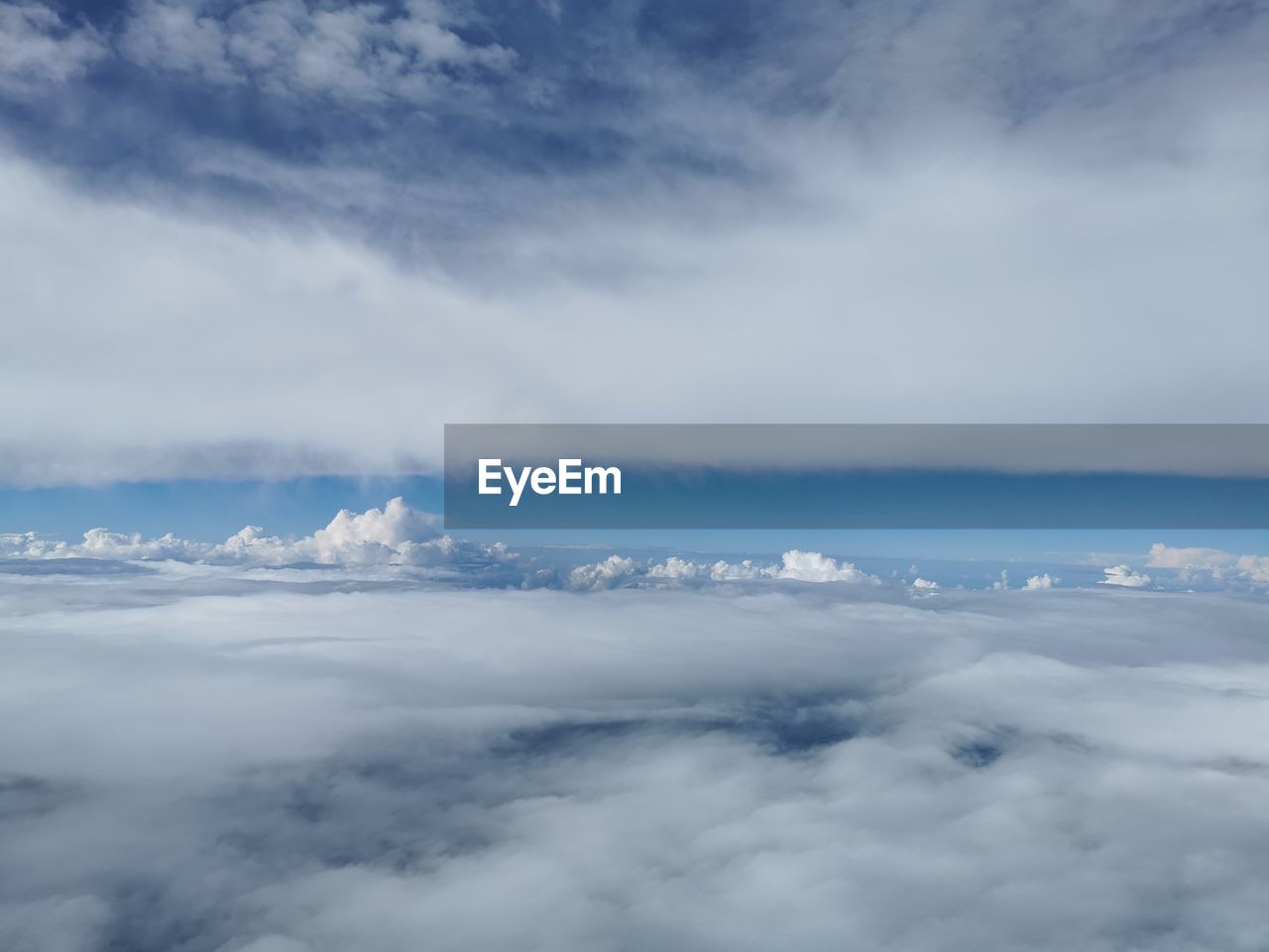 Aerial view of cloudscape against sky