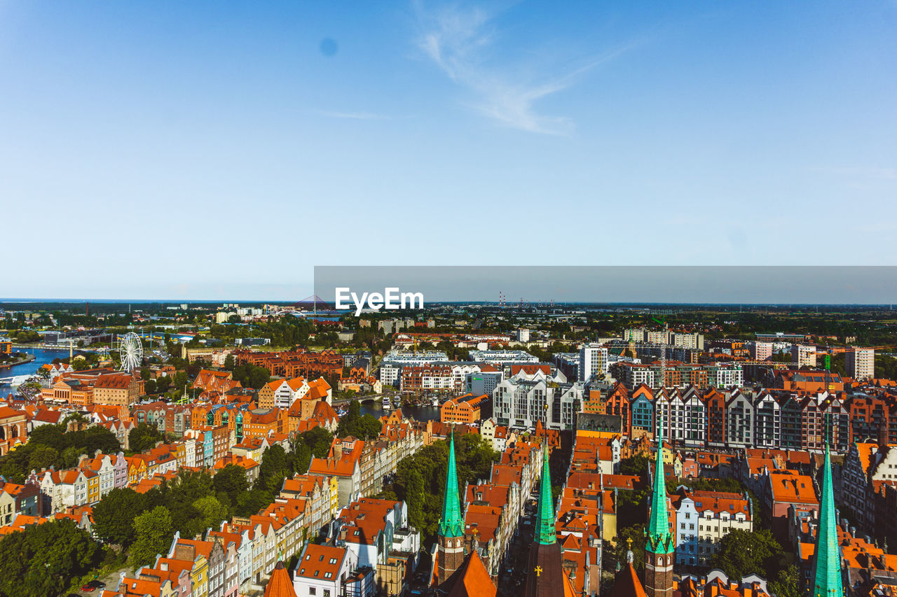 Gdansk old town during a summer day.