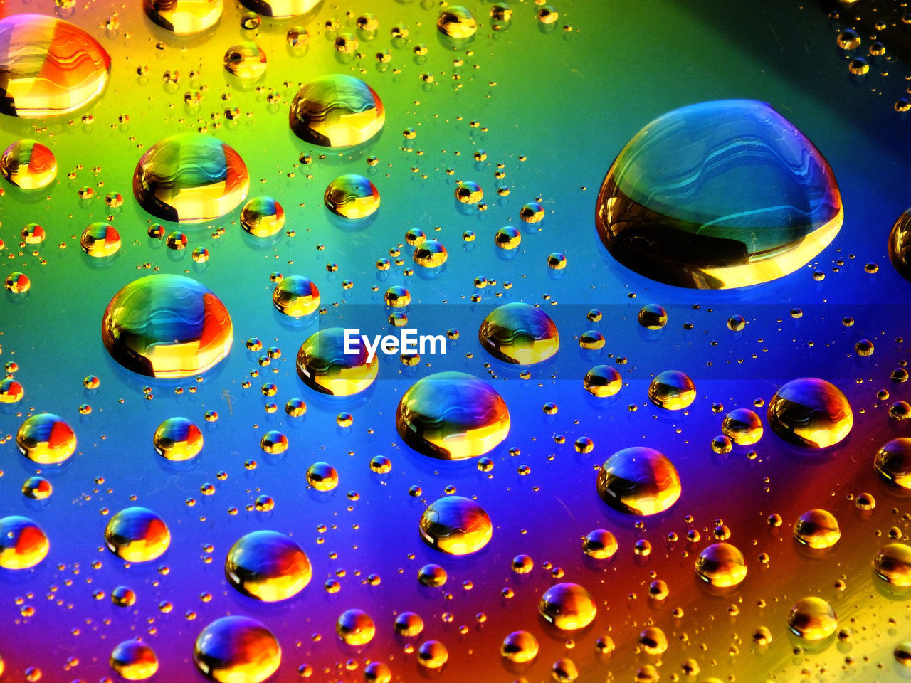Close-up of raindrops on glass