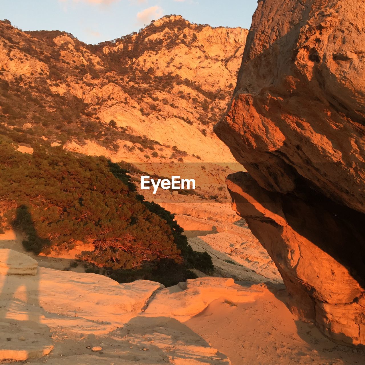 Scenic view of mountain against sky