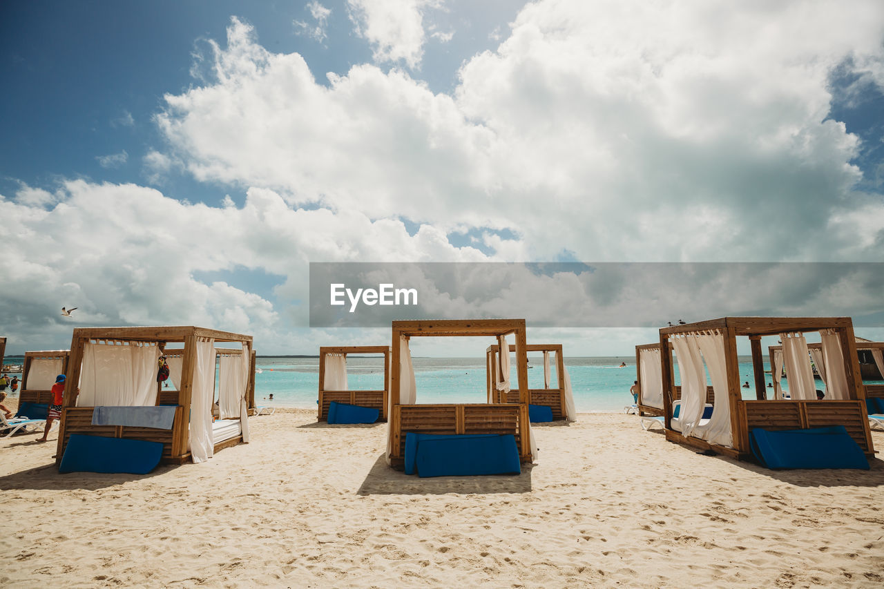 Cabanas on the beach gulf of mexico luxury vacation destination