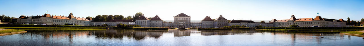Castle House Magnificent Mension Munich Panorama Panoramashot Water