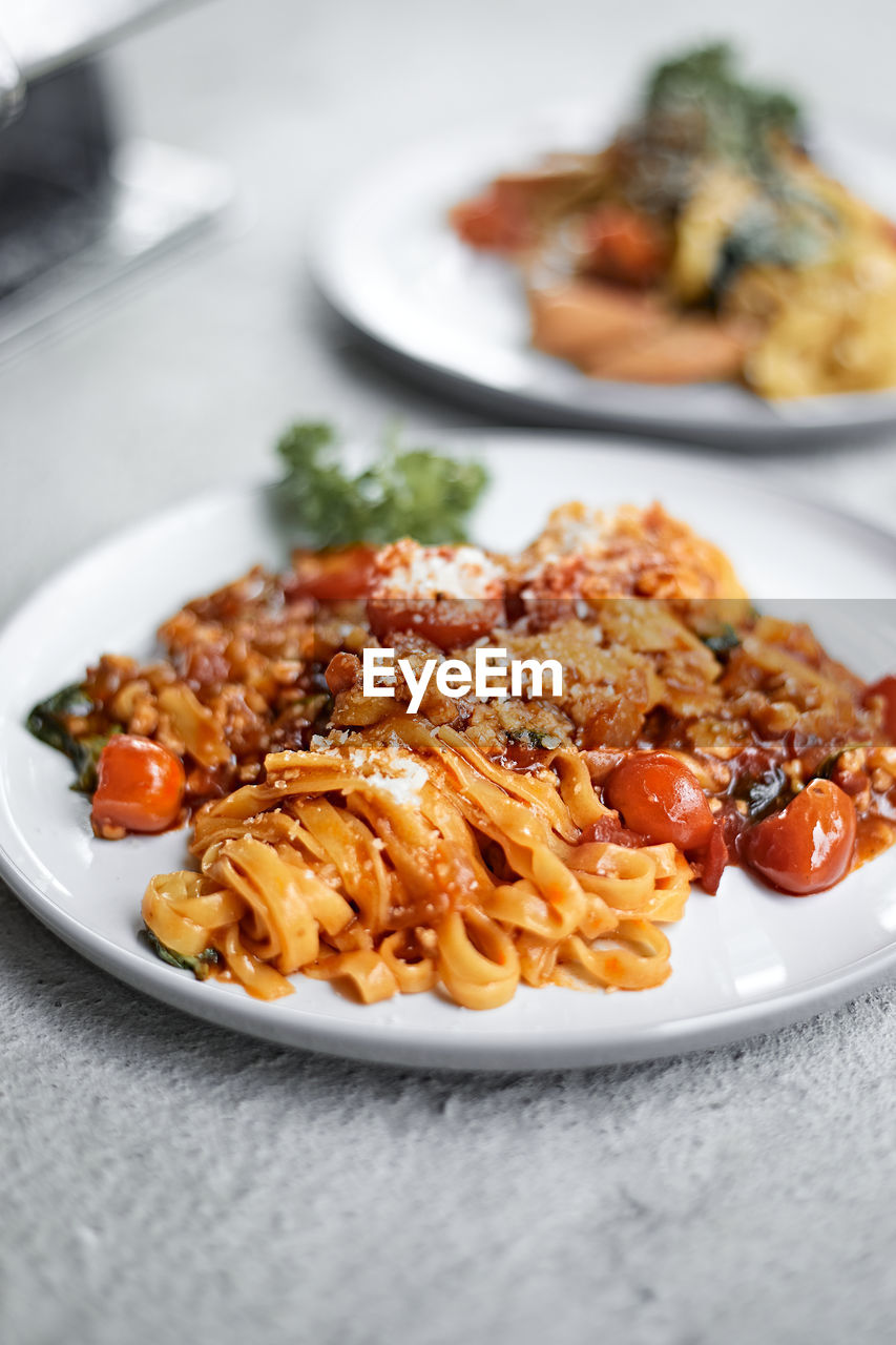 close-up of food in plate