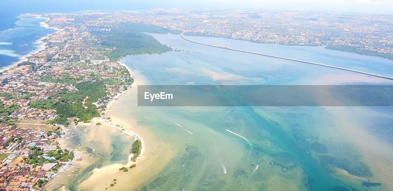 HIGH ANGLE VIEW OF SEA SHORE