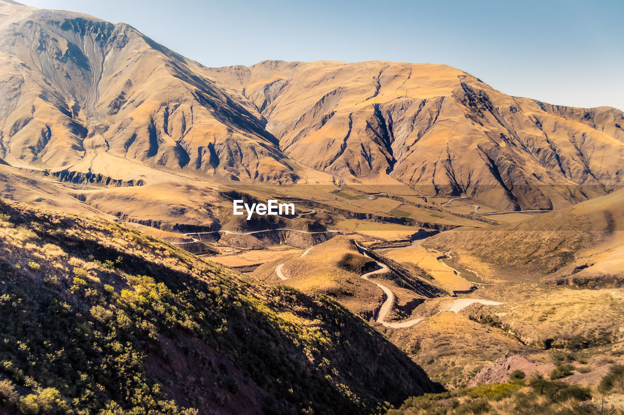 Scenic view of los cardones national park