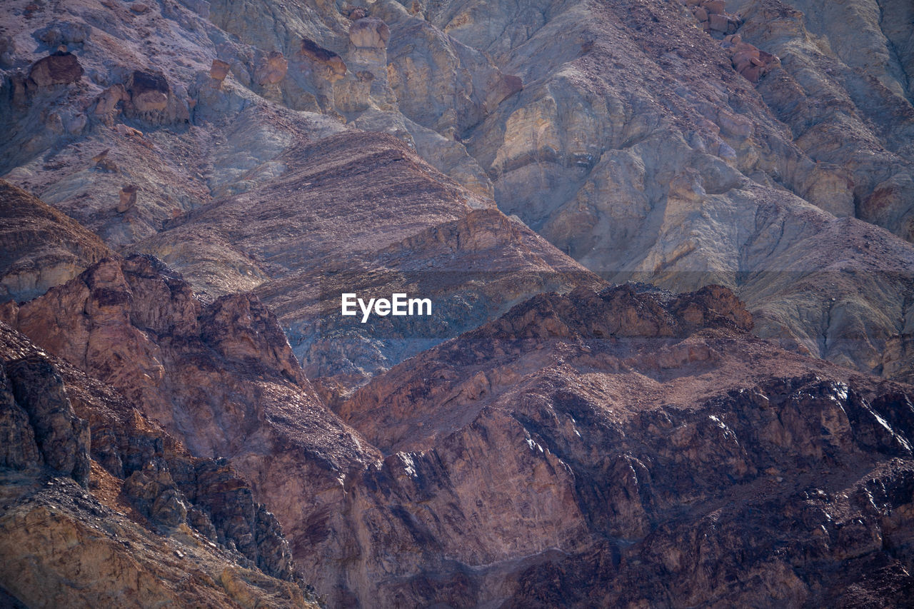 high angle view of rocky mountains