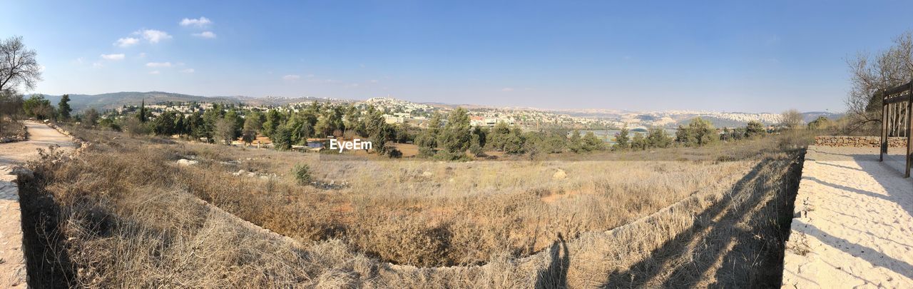 Panoramic view of landscape against sky