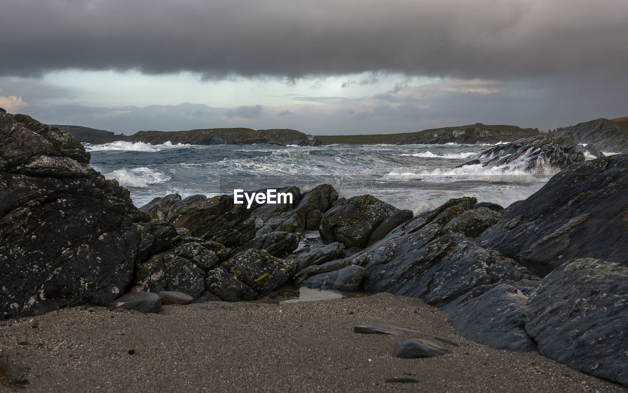 Scenic view of sea against sky