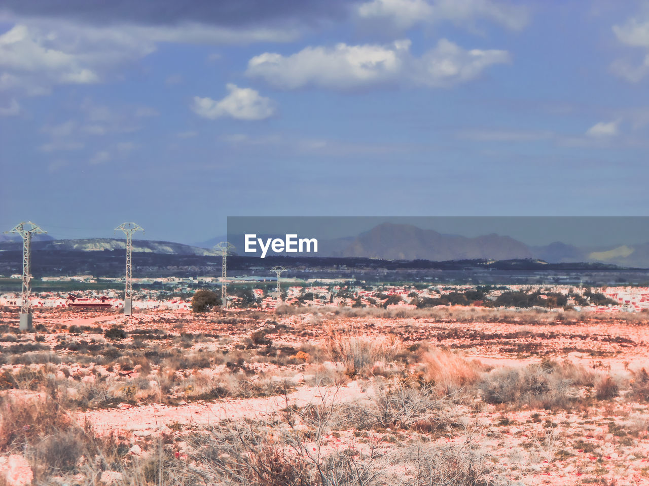 PANORAMIC SHOT OF LAND AGAINST SKY