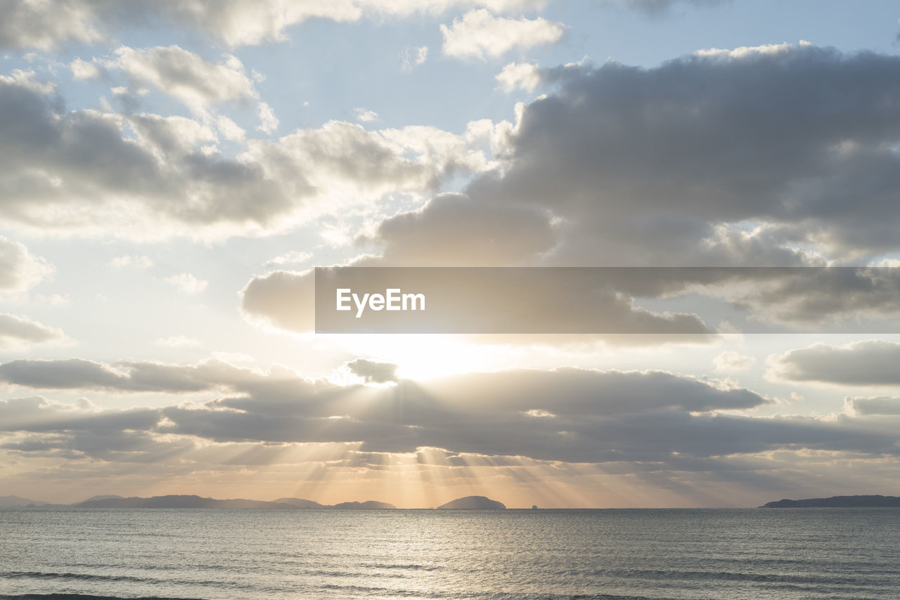 SEA AGAINST SKY DURING SUNSET