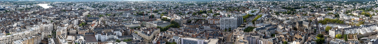 Panoramic view of Nantes in France from above Aerial City France🇫🇷 Nantes Water Plant Blurred Motion Nature Motion Growth No People Beauty In Nature Outdoors Scenics - Nature