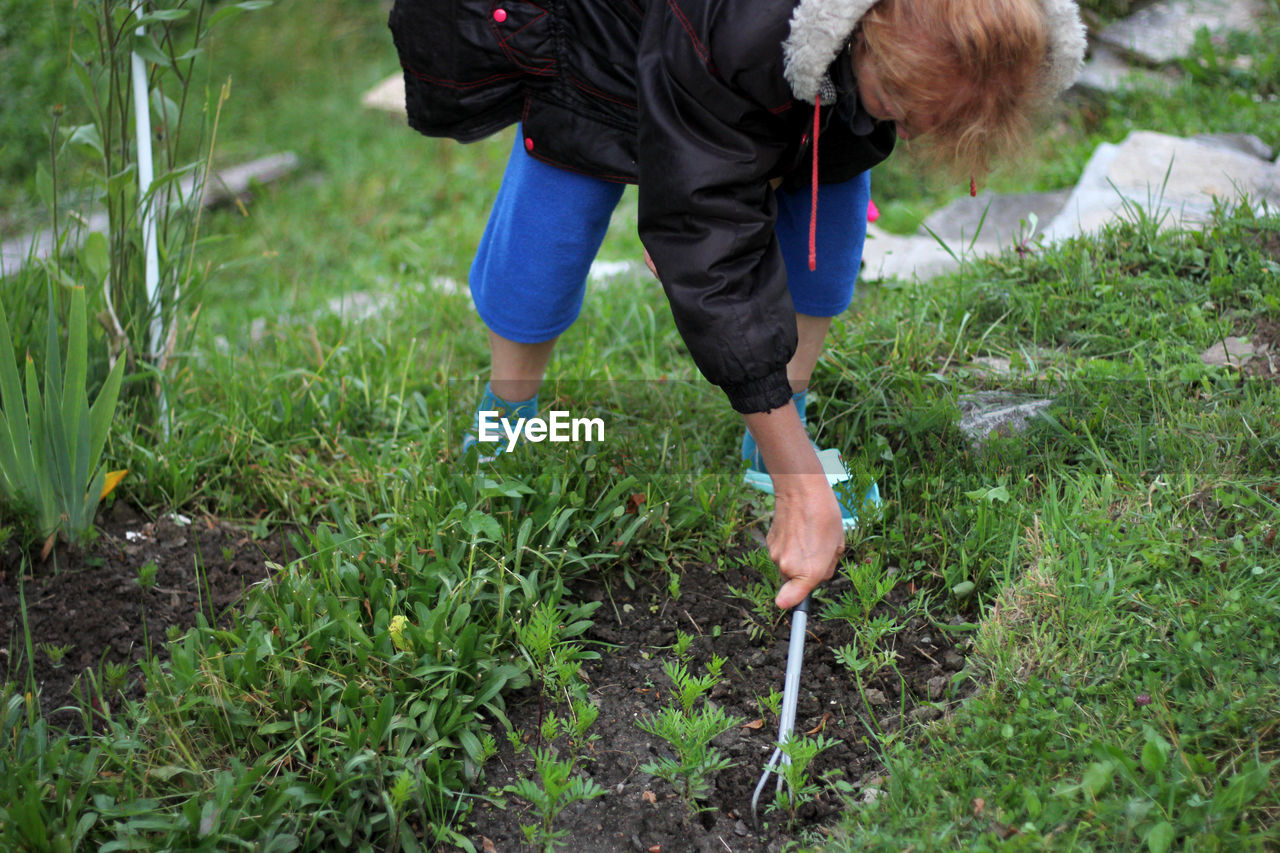 Woman gardening