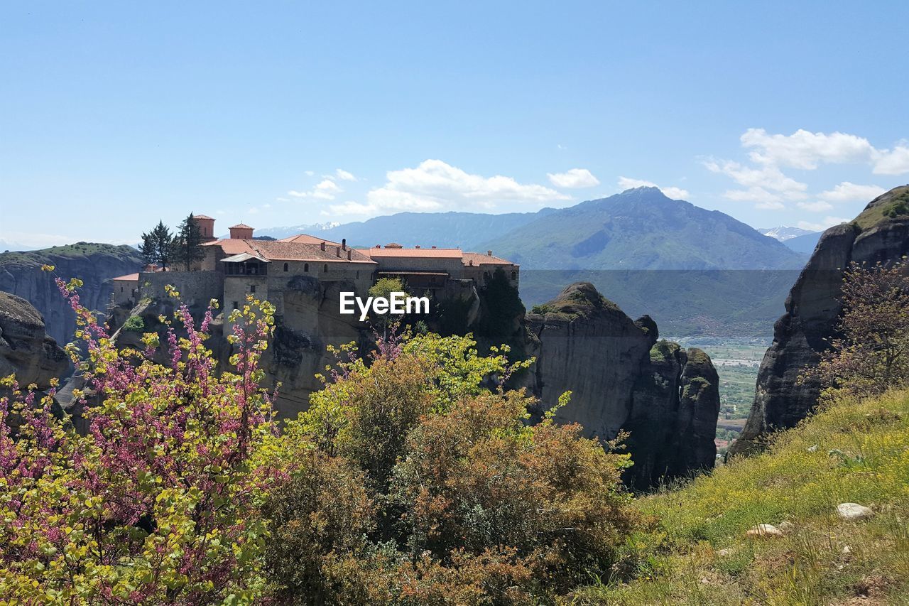 Monastery view in meteora 