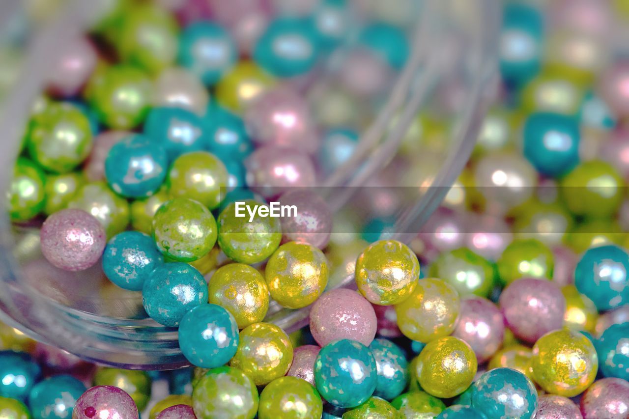 Close-up of colorful candies