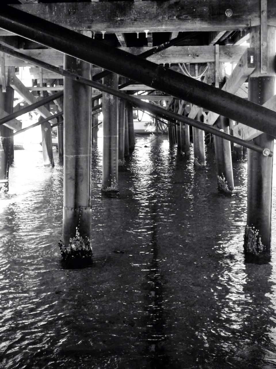 Underneath of pier