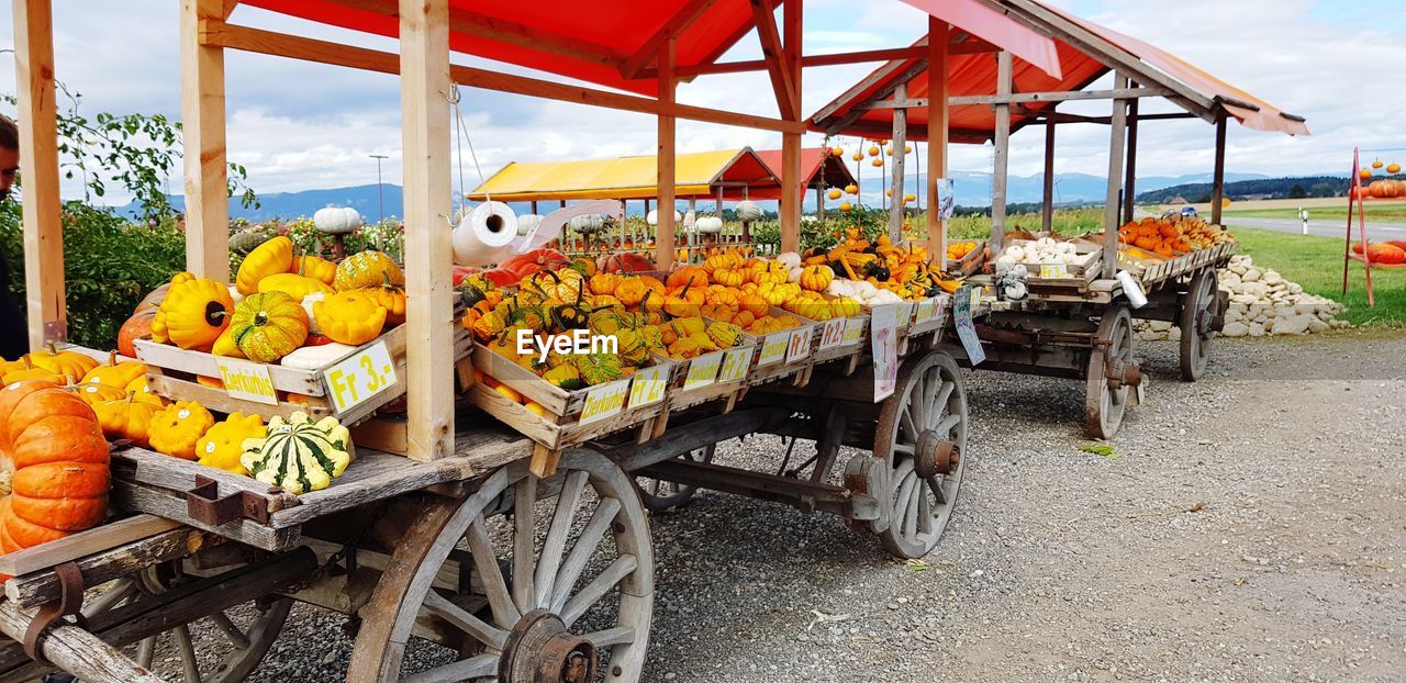 VARIOUS FRUITS FOR SALE IN MARKET