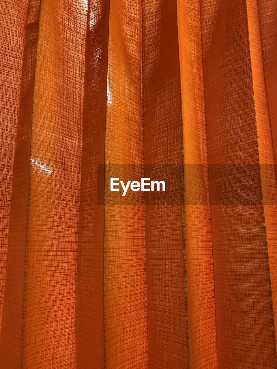 Curtain orange pattern