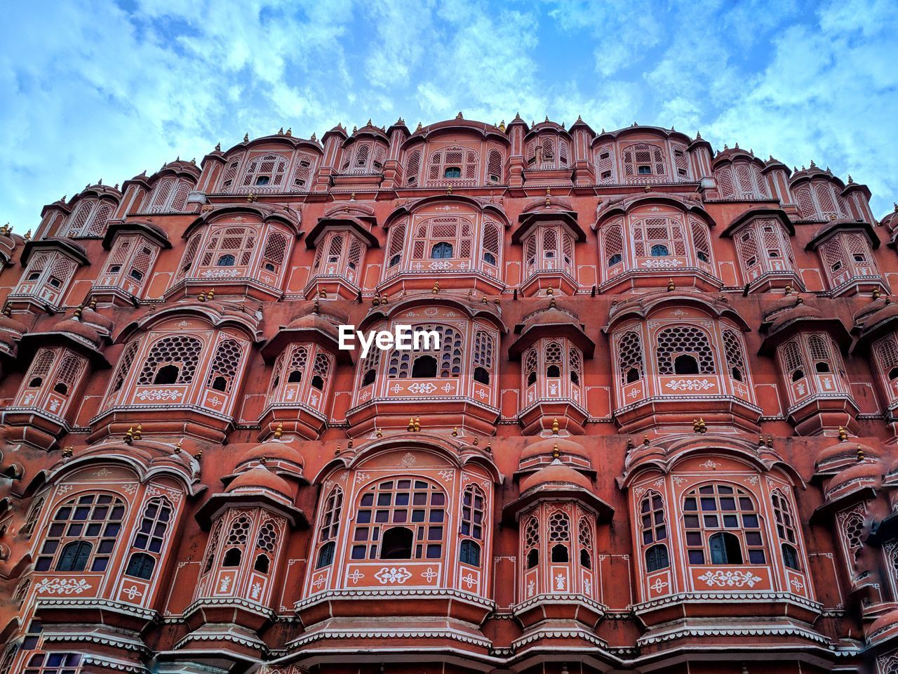 Low angle view of historical building against sky