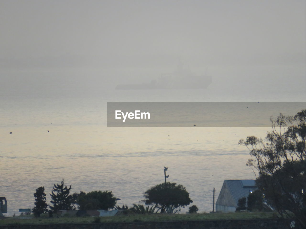 SCENIC VIEW OF SEA AGAINST SKY DURING FOG