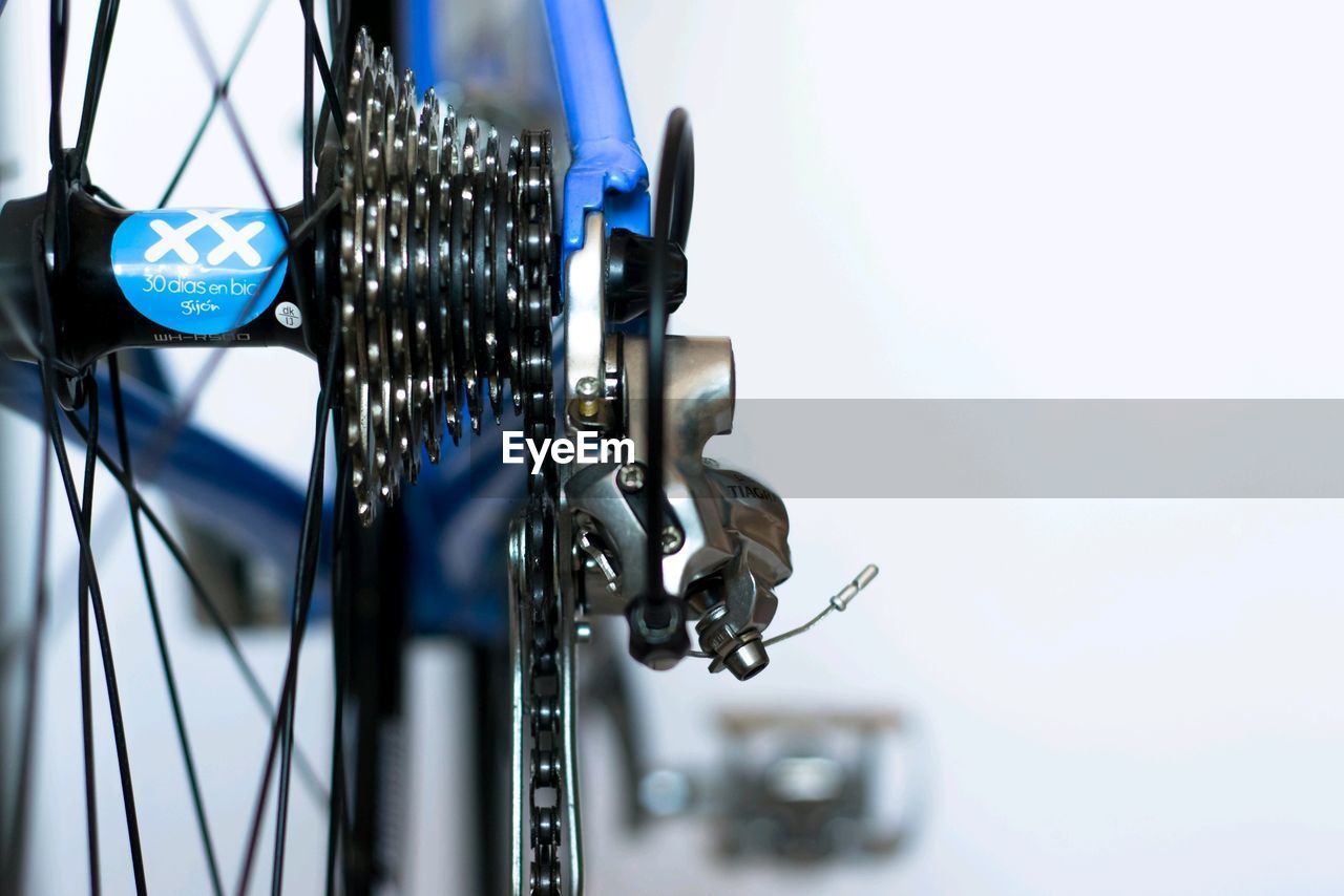 CLOSE-UP OF BICYCLES