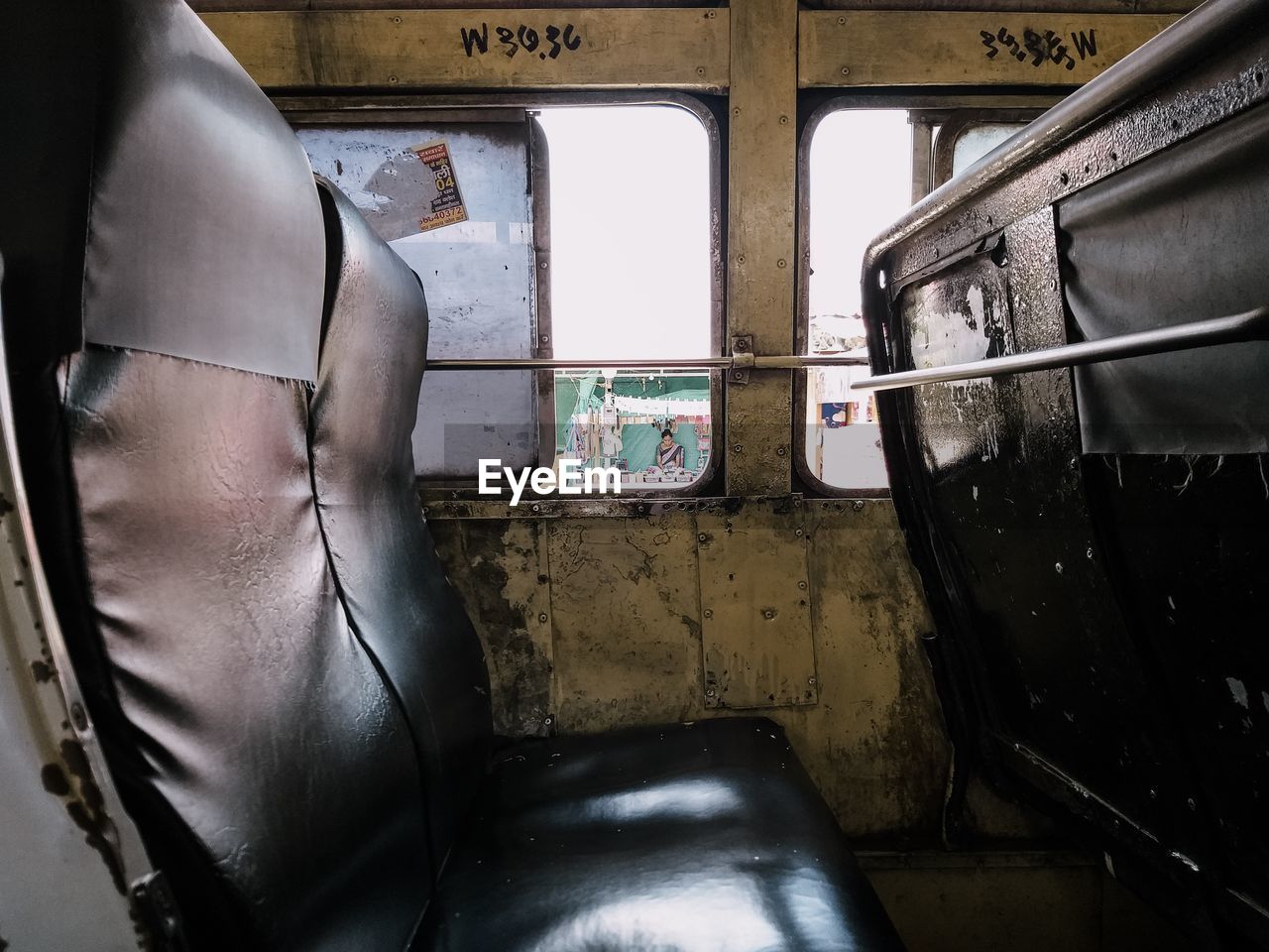 Empty seats in bus