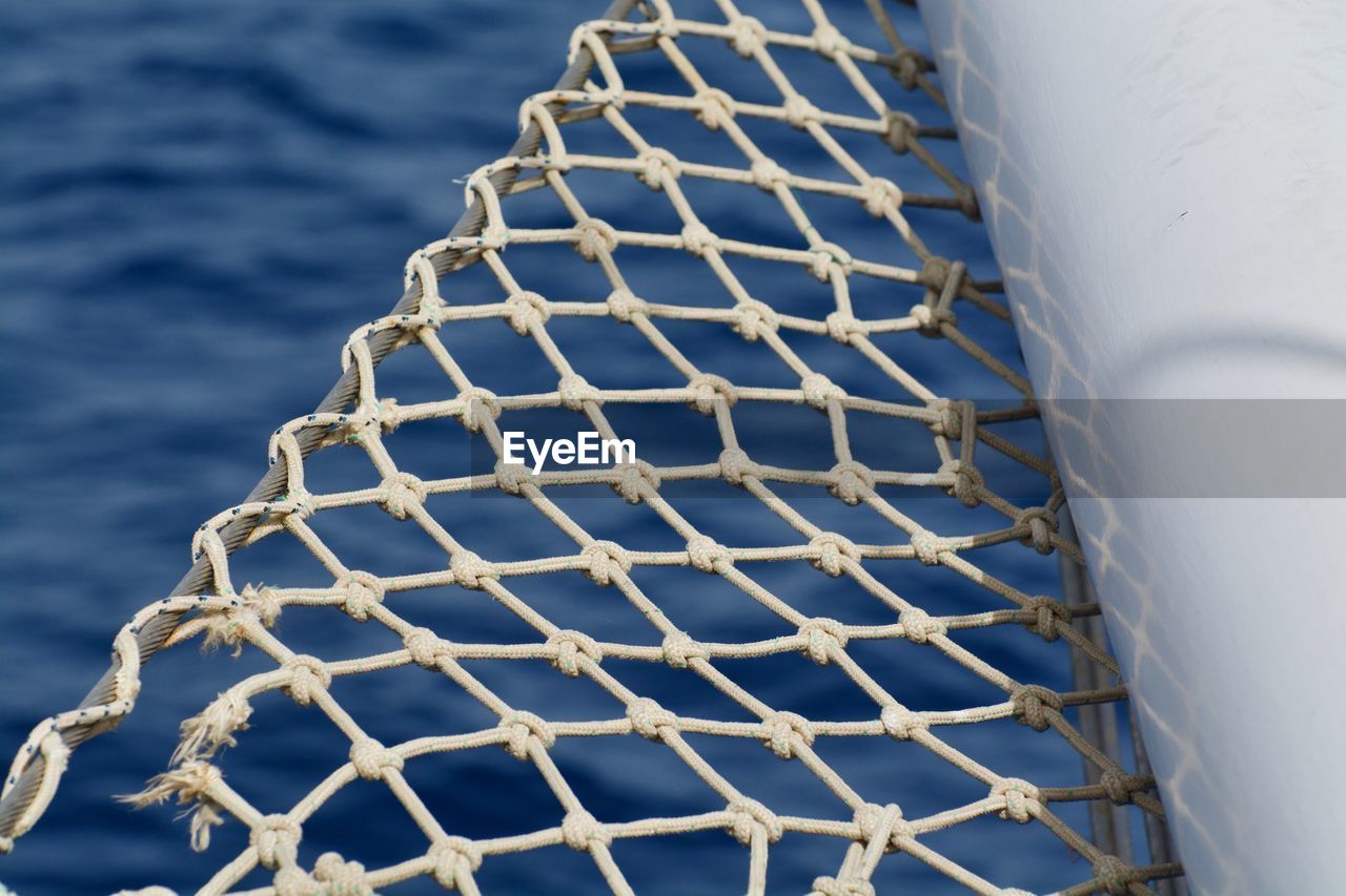 CLOSE-UP OF WATER IN BOAT