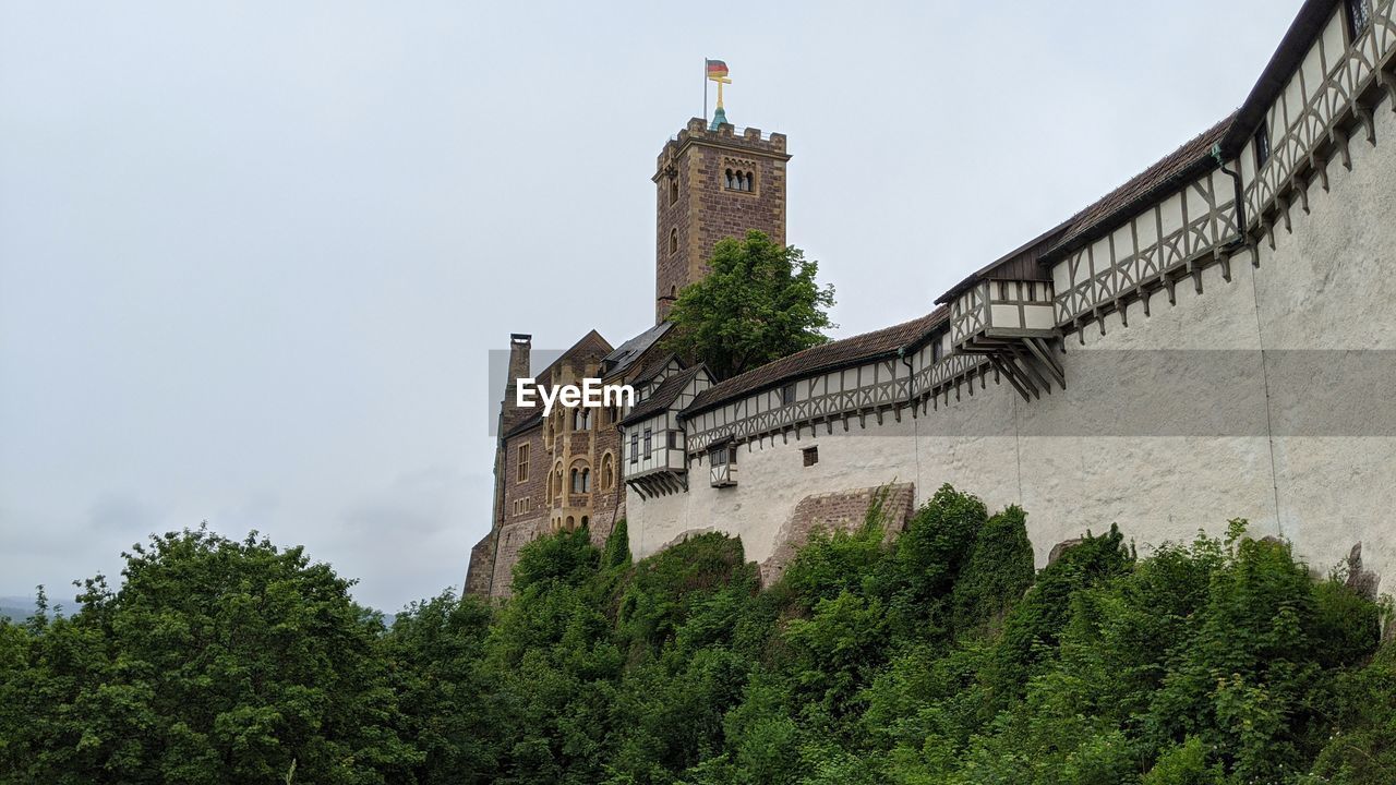 Low angle view of historical building against sky