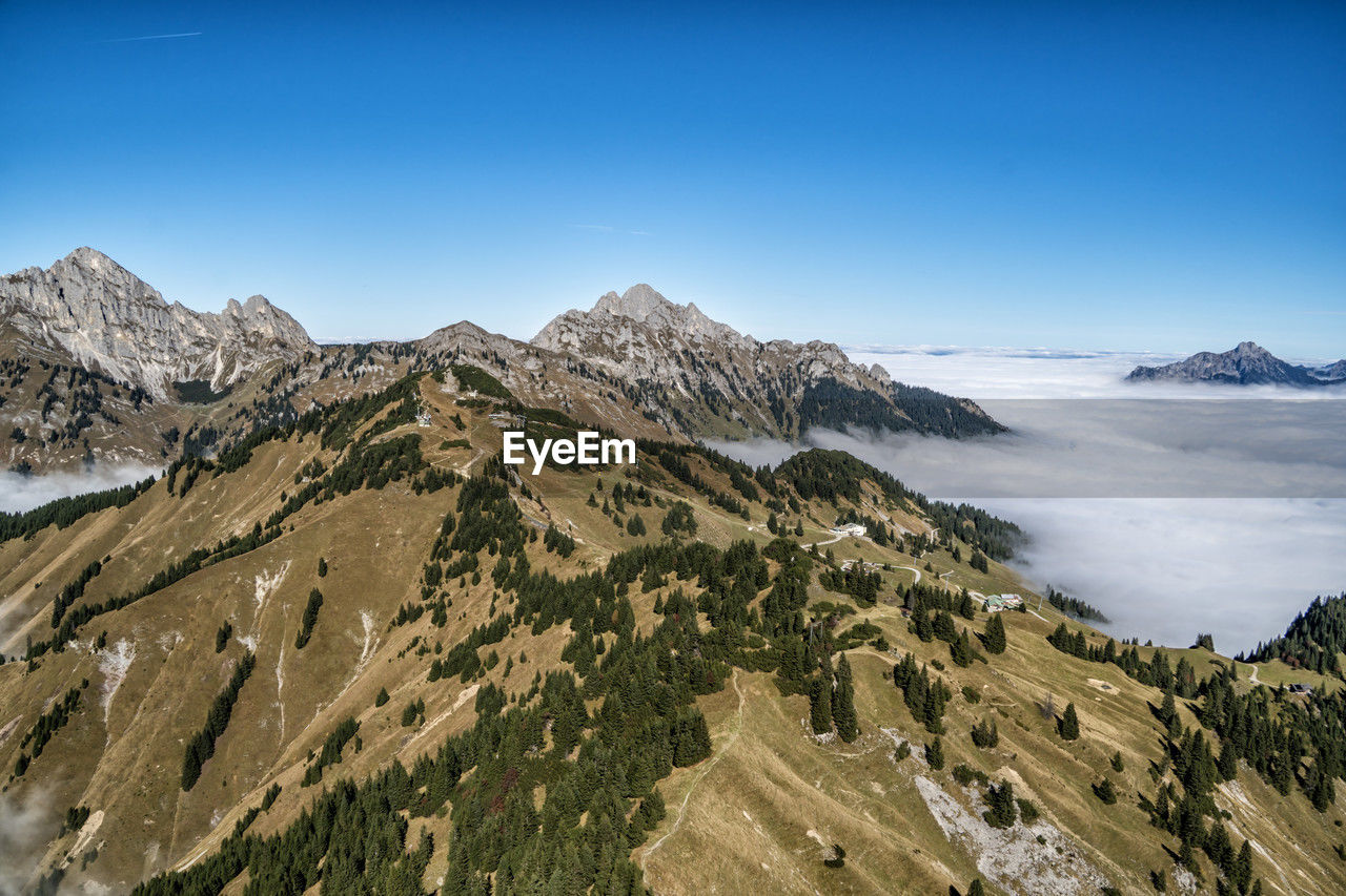 mountain, scenics - nature, environment, landscape, sky, mountain range, beauty in nature, snow, nature, wilderness, cold temperature, ridge, travel, land, travel destinations, winter, adventure, blue, mountain pass, no people, water, snowcapped mountain, mountain peak, clear sky, outdoors, summit, tourism, tranquility, plateau, tranquil scene, activity, panoramic, walking, day, non-urban scene, sunny, cloud, rock, sea, sports, high up, leisure activity