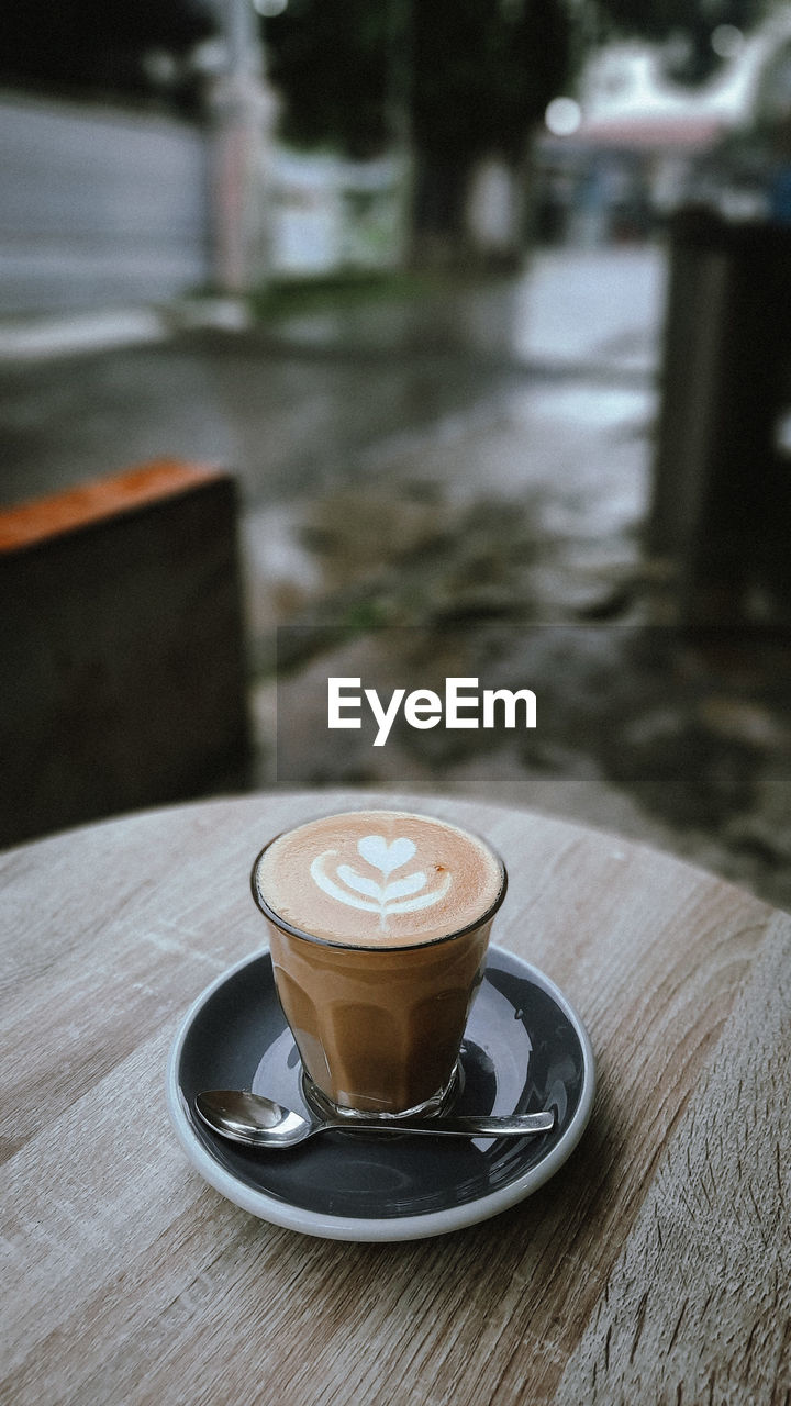 Close-up of coffee on table