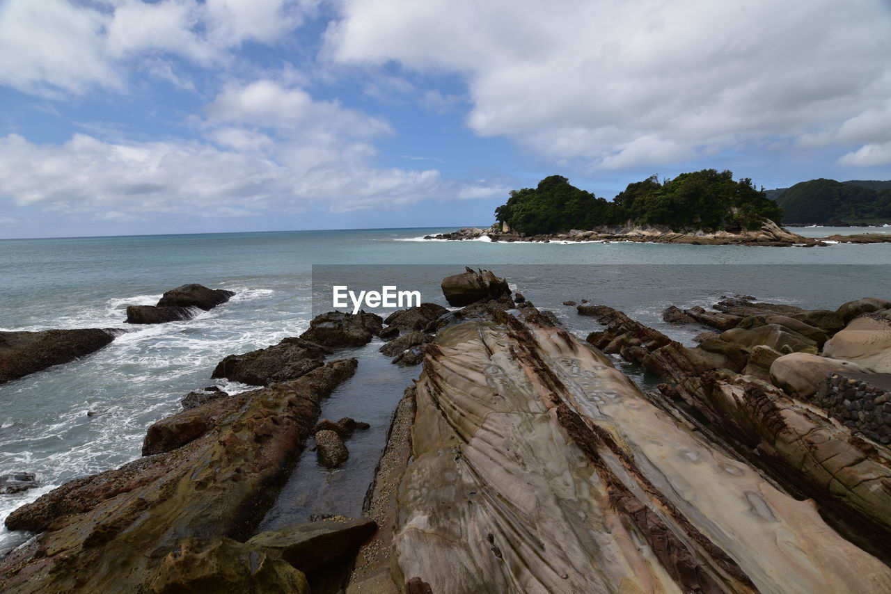 Scenic view of sea against sky