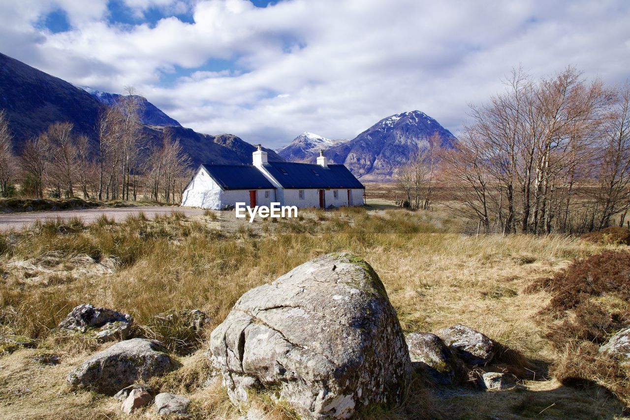 Black rock cottage, rannoch moor, glencoe, scotland 