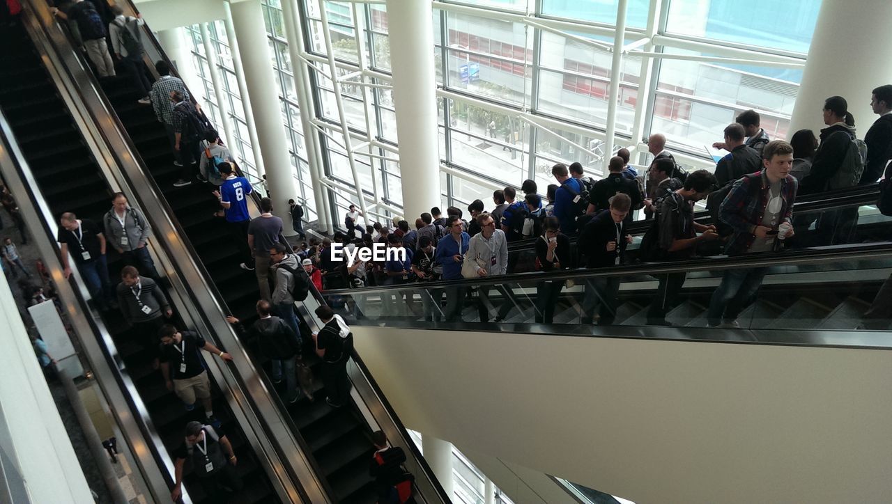 PEOPLE ON ESCALATOR