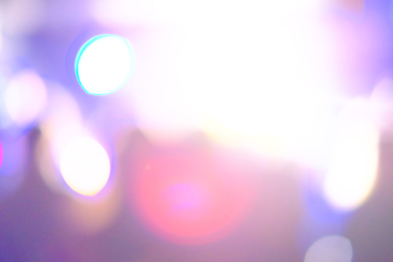 DEFOCUSED LIGHTS AT NIGHT