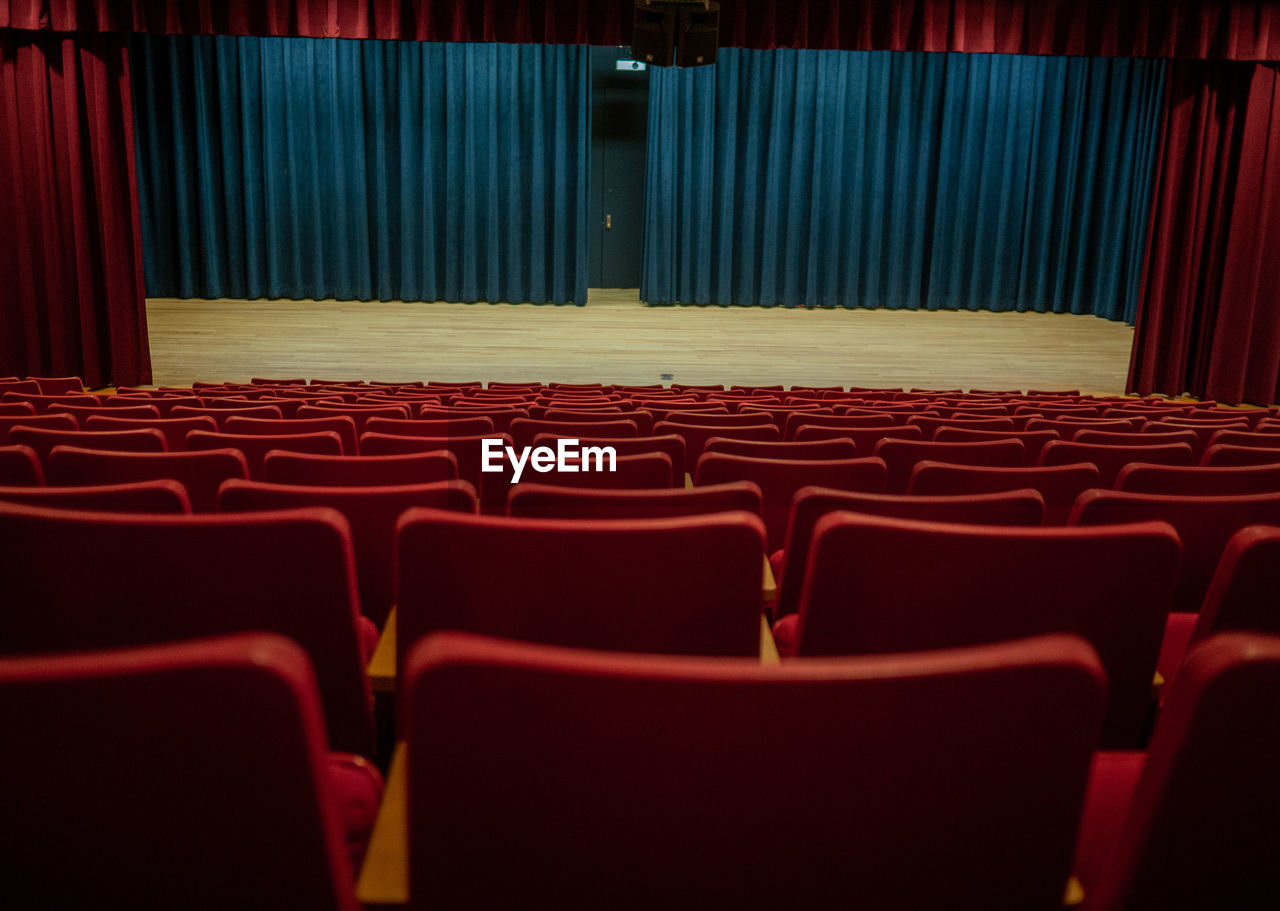 VIEW OF EMPTY SEATS IN ROOM