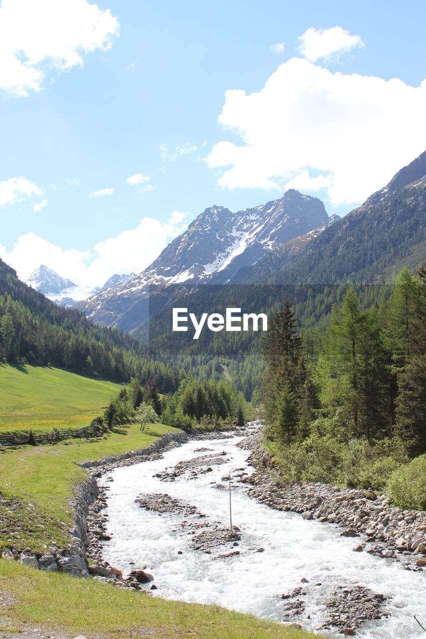 Scenic view of landscape with mountains in background