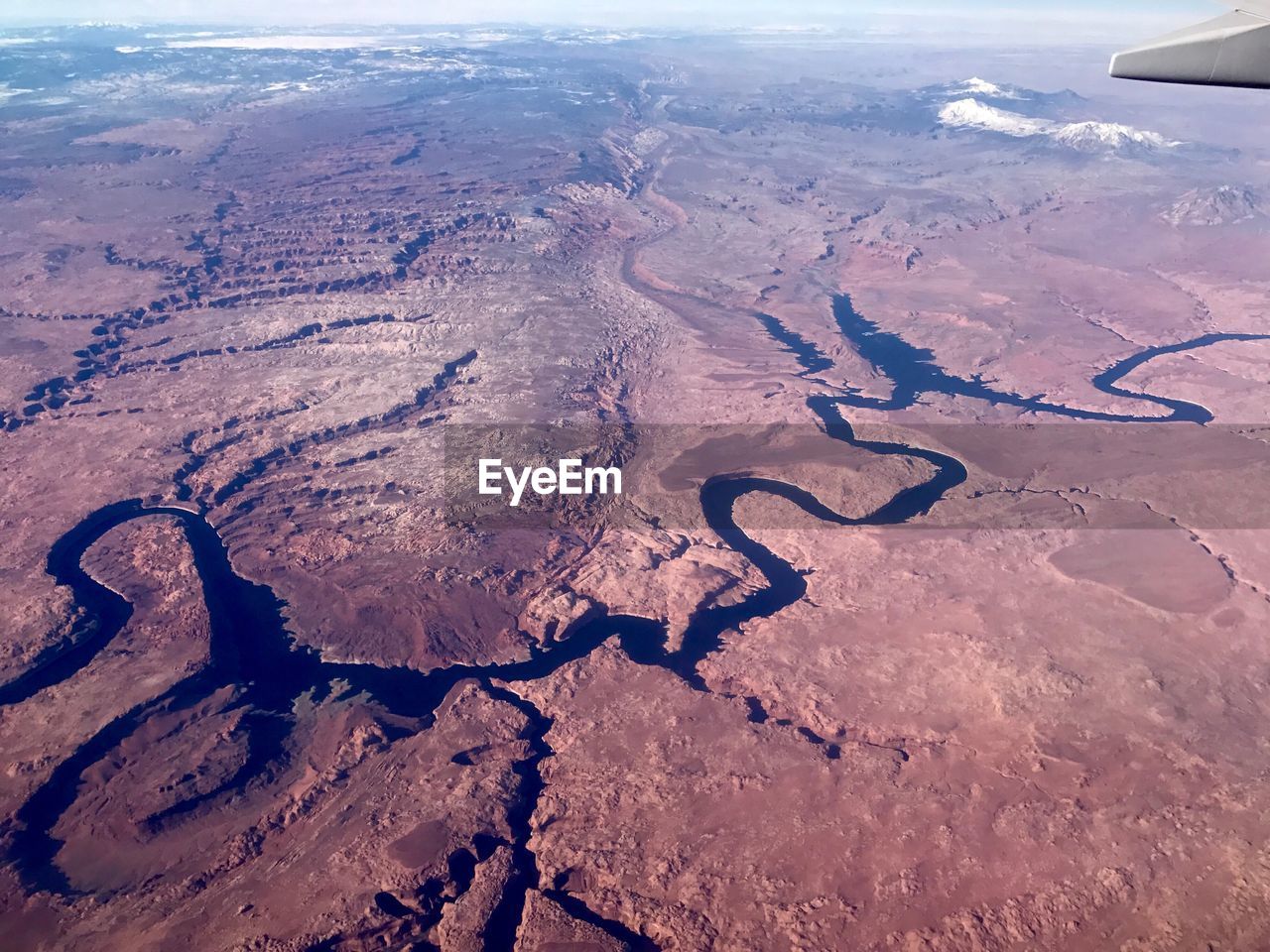 Aerial view of river