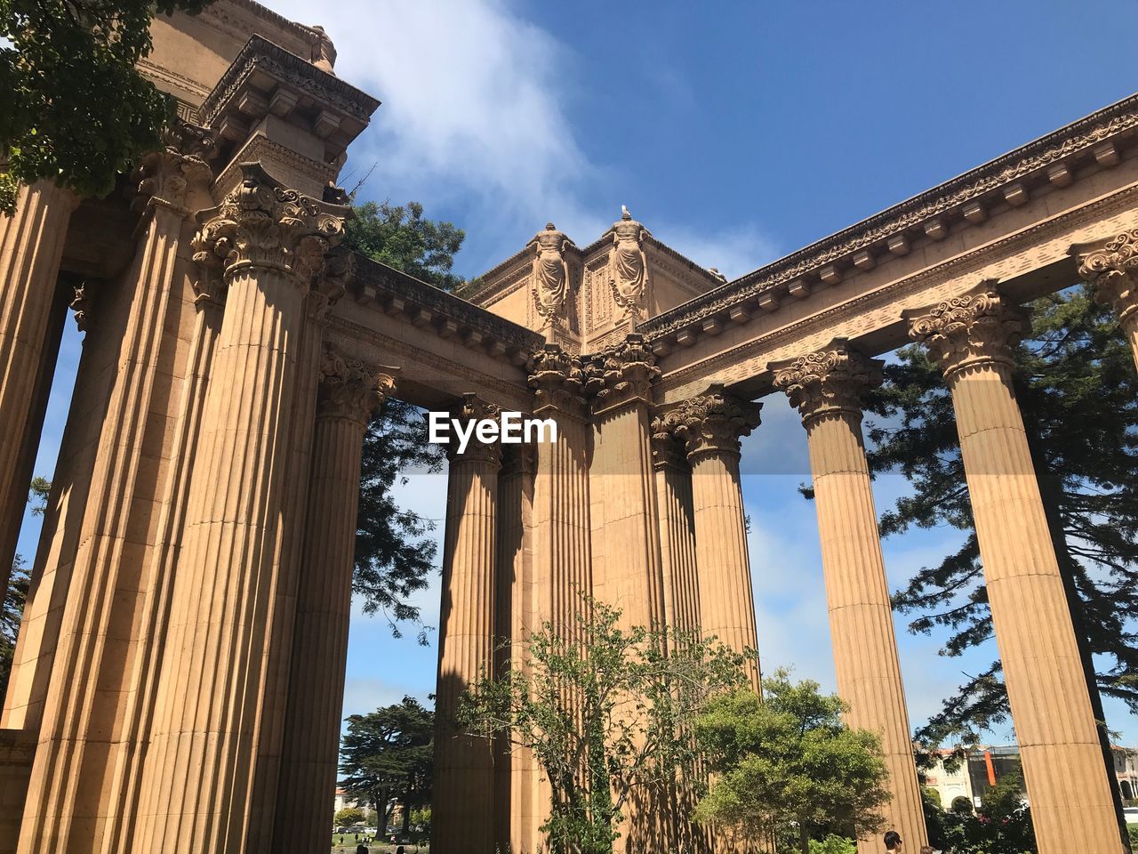 Low angle view of historical building