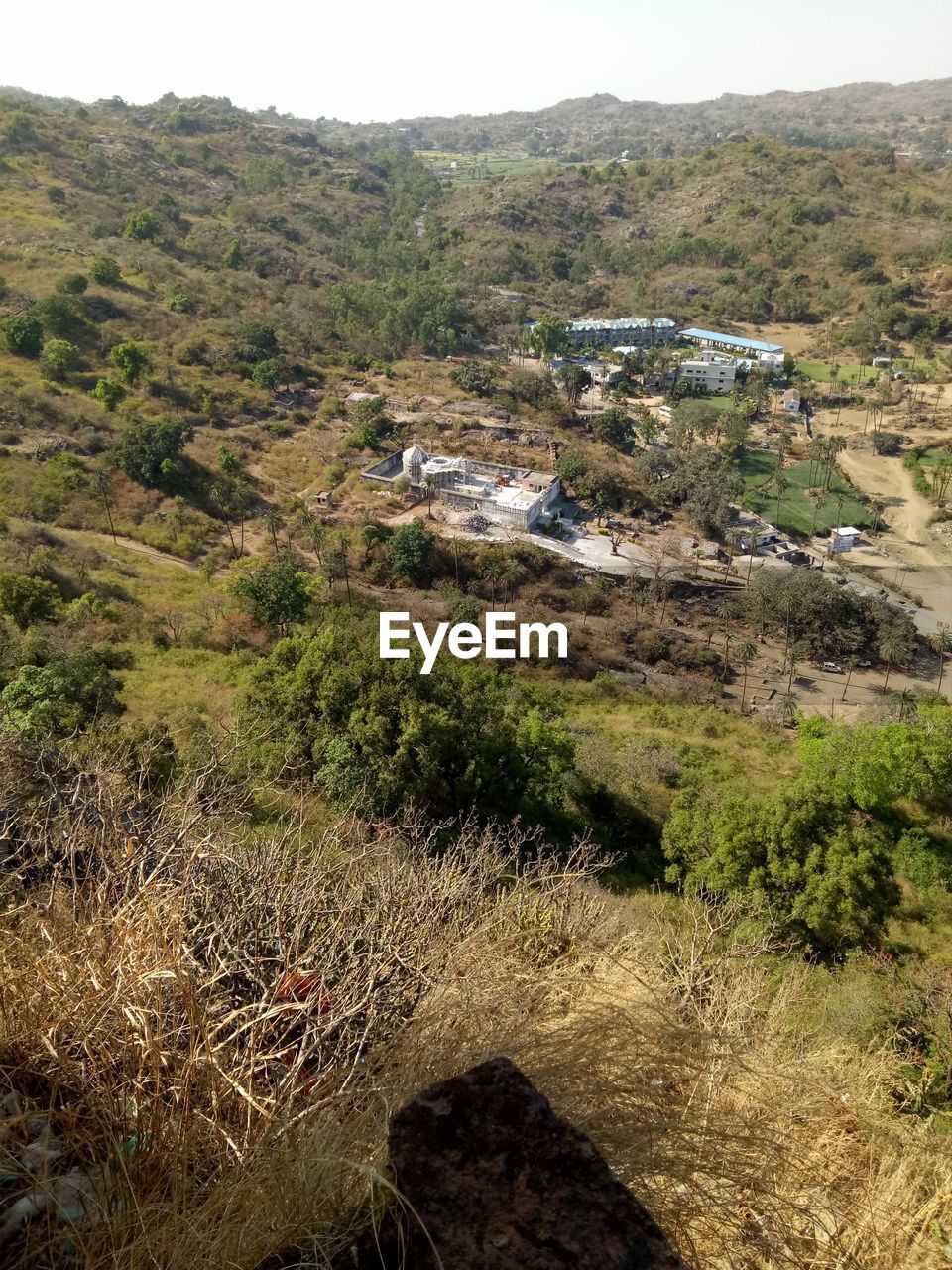 HIGH ANGLE VIEW OF LANDSCAPE AND MOUNTAIN