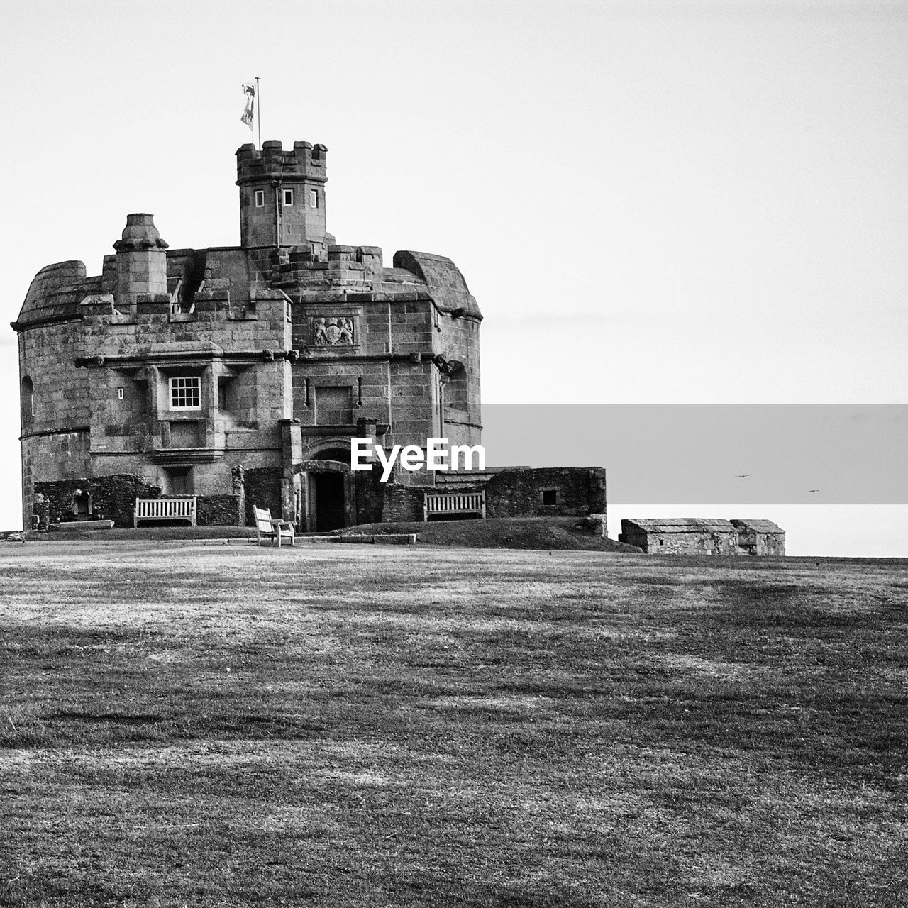 LOW ANGLE VIEW OF OLD CASTLE